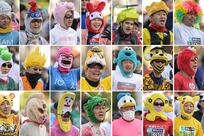 Today's best photos: From Tokyo Marathon runners' headgear to Kylie at the Brit Awards