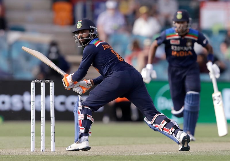 India's Ravindra Jadeja scored an unbeaten 66 against Australia. AP