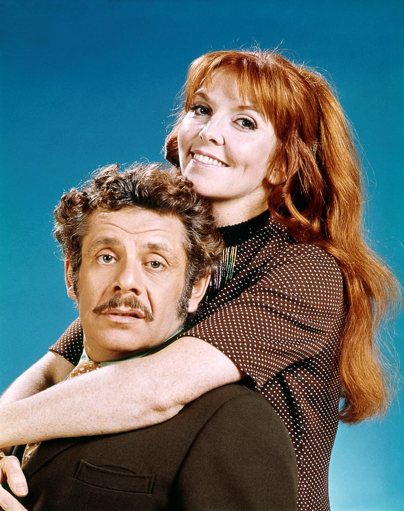 KRAFT MUSIC HALL -- "Love & Marriage, Part 1 & 2' Episode 1311 & 1312 -- Pictured: (l-r)  Husband and wife comedy team: Jerry Stiller, Anne Meara -- (Photo by: NBCU Photo Bank/NBCUniversal via Getty Images via Getty Images)