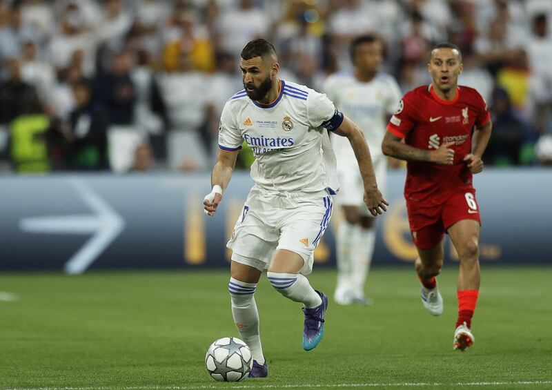 Karim Benzema - 7. Capped a sensational season by winning a fifth Champions League title. There was to be no final goalscoring heroics but surely Benzema is headed for the Ballon d'Or. EPA