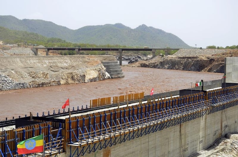 The Grand Renaissance Dam hydroelectric project in Ethiopia. Egypt belives Adis Abbaba is being deliberatley slow in negotiations. William Lloyd George / AFP