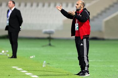 Sharjah manager Abdulaziz Al Anbari has been linked with the UAE vacancy. Chris Whiteoak / The National 