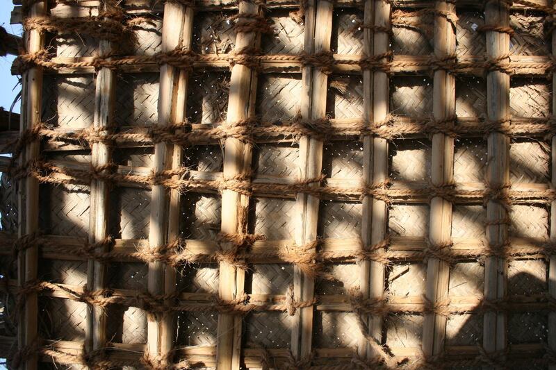 Arish, traditional architecture using dried palm leaves, will feature across the Cop28 site. Photo: Sandra Piesik