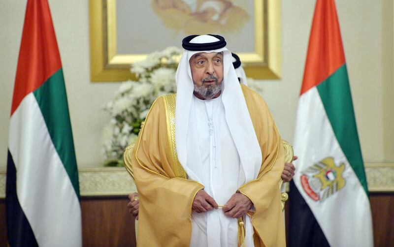 Sheikh Khalifa bin Zayed Al Nahyan, who was reported to be in a stable condition following a stroke on Friday morning. WAM