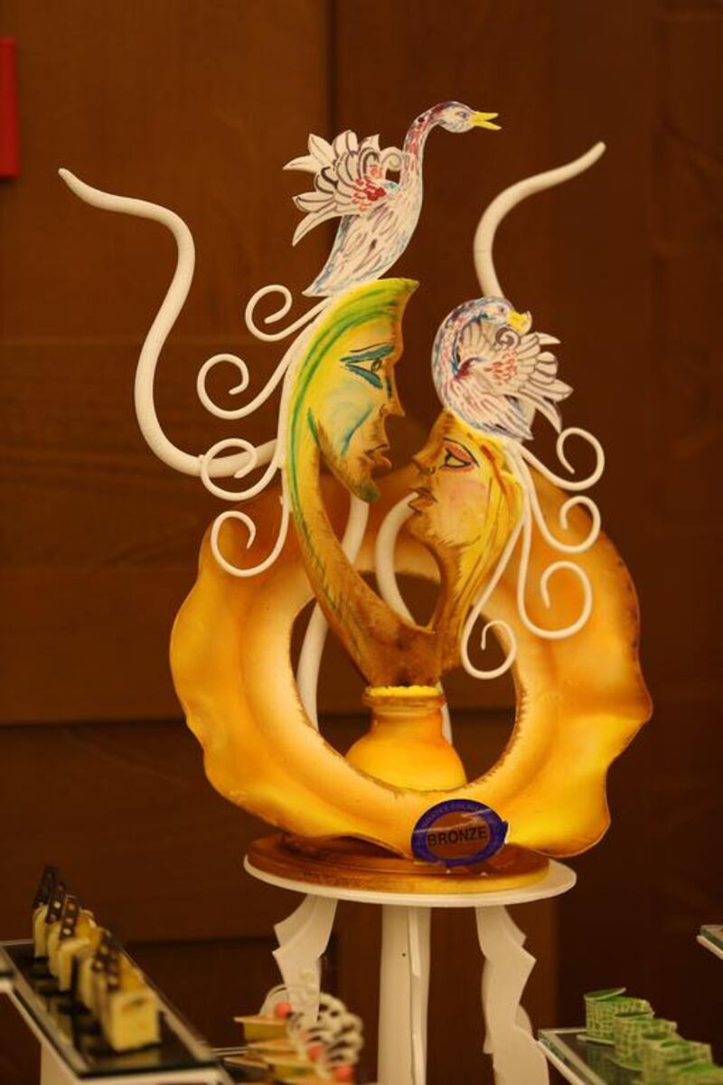 The pastry showpiece category was another way for chefs to show off their artistic talent. Pawan Singh / The National

