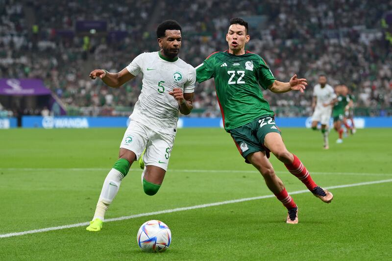 Ali Al Bulayhi 4 – Forced off after 36 minutes with a possible injury to his hamstring following a shove from Lozano. Getty Images