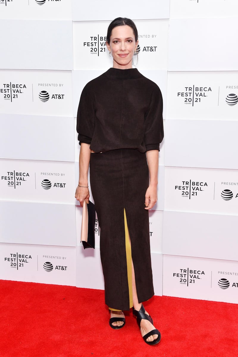 Rebecca Hall attends the premiere of 'With/In' during the 20th Tribeca Festival at Brookfield Place on Sunday, June 13, 2021, in New York. AP