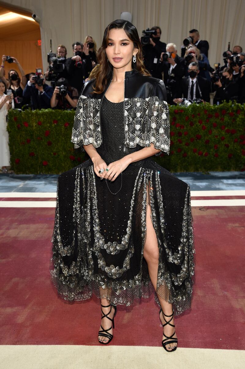 Gemma Chan, wearing  Louis Vuitton. AP Photo
