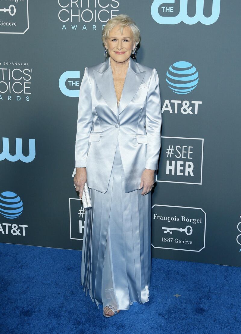 Glenn Close in Gabriela Hearst. AFP