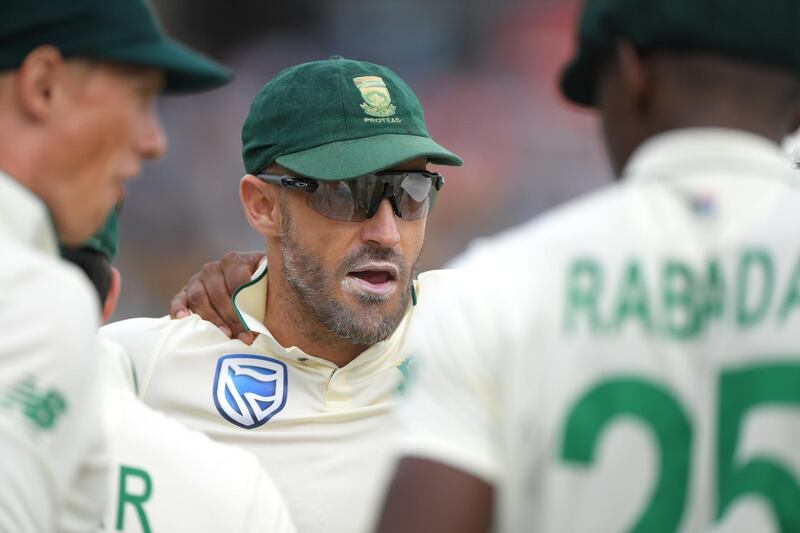 CENTURION, SOUTH AFRICA - DECEMBER 28: South Africa captain Faf du Plessis looks on during Day Three of the First Test match between England and South Africa at SuperSport Park on December 28, 2019 in Pretoria, South Africa. (Photo by Stu Forster/Getty Images)