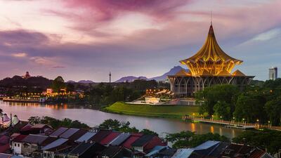 The Sarawak State Legislative Assembly Building in Kuching. Alamy