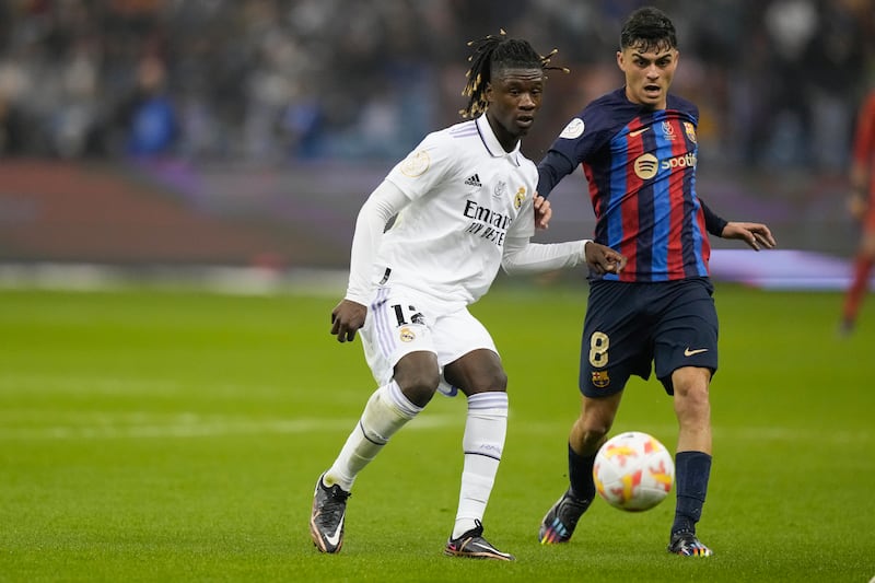 Eduardo Camavinga 5 – On a night where Camavinga was among the bright young talents on the pitch, he was overshadowed by Pedri and Gavi. AP Photo 