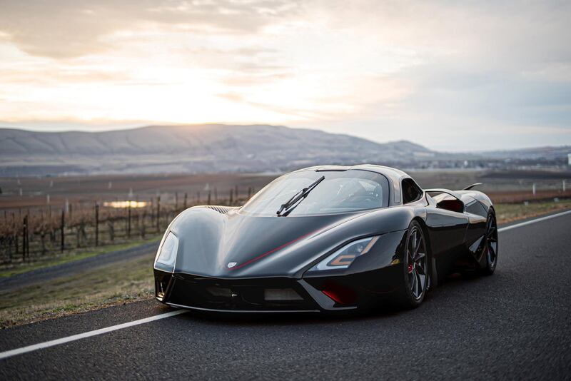 The SSC Tuatara looks like someone turned a batarang into a car and can hit 316 mph. James Lipman/SSC North America