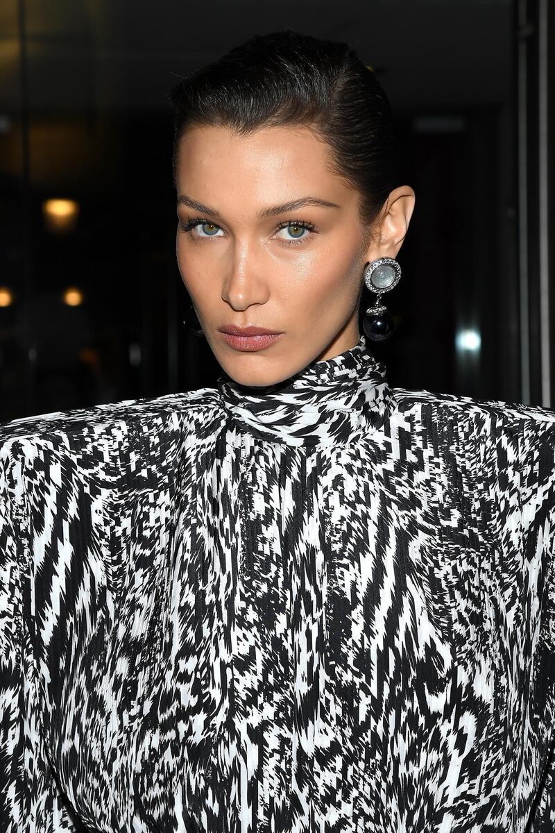 PARIS, FRANCE - FEBRUARY 26: (EDITORIAL USE ONLY) Bella Hadid attends the Harper's Bazaar Exhibition as part of the Paris Fashion Week Womenswear Fall/Winter 2020/2021 At Musee Des Arts Decoratifs on February 26, 2020 in Paris, France. (Photo by Pascal Le Segretain/Getty Images)