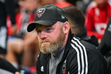 ATLANTA, GA  AUGUST 28:  D.C. United head coach Wayne Rooney prior to the start of the MLS match between D.C. United and Atlanta United FC on August 28th, 2022 at Mercedes-Benz Stadium in Atlanta, GA.  (Photo by Rich von Biberstein/Icon Sportswire via Getty Images)