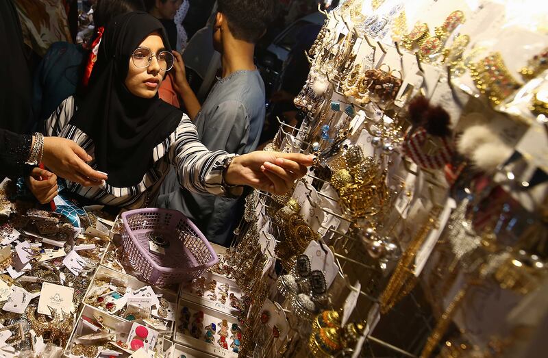 People shop ahead of Eid Al Fitr in Karachi, Pakistan. EPA