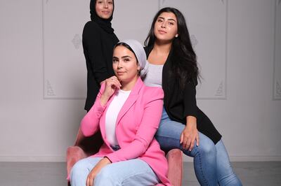 From front to back, Zaina Moussa, Rafaa Chapti and Amanee Nassereddine, founders of Night Market Toronto. Photo: Night Market Toronto