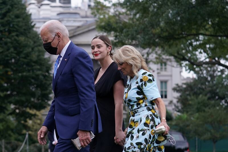 The Biden's granddaughter Naomi was named in honour of Mr Biden's daughter, who died with his wife in a car crash. Reuters