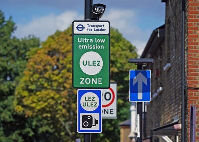 London's Ultra Low Emission Zone is extremely unpopular with many motorists. PA

