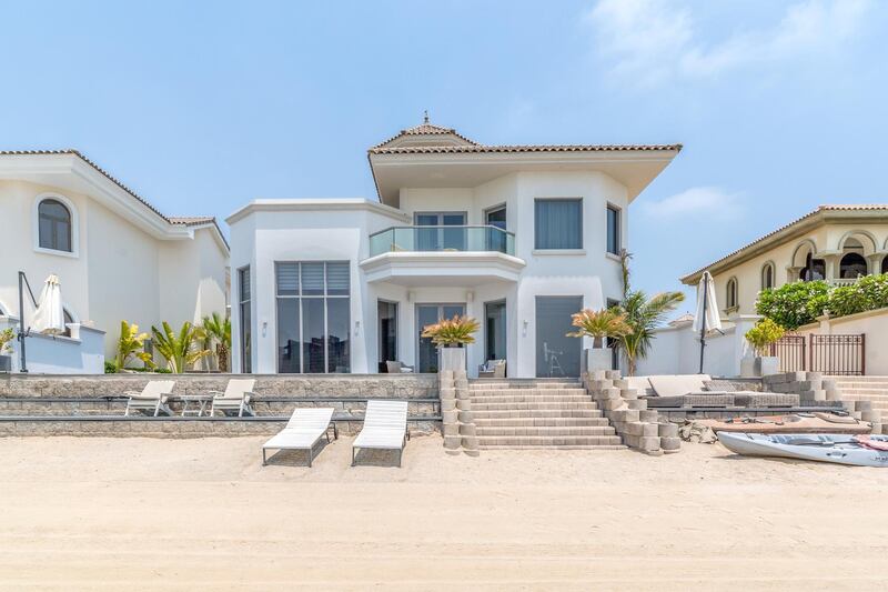 The villa is close to the main trunk of Palm Jumeirah. Pictures LuxuryProperty.com