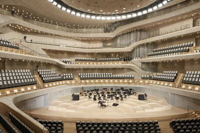 The interior of the concert hall