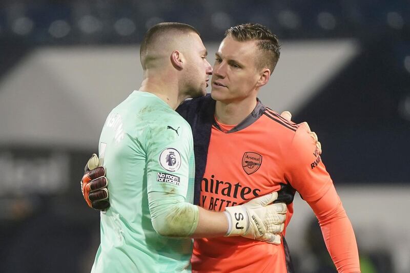 ARSENAL RATINGS: Bernd Leno  6 – A second clean sheet in as many games. Leno had a quiet night other than two comfortable saves. EPA