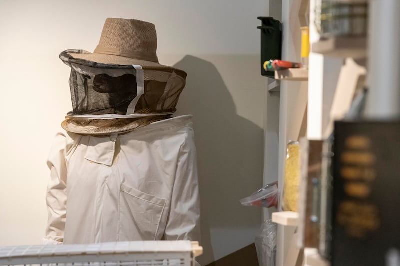 A beekeeper's uniform on display at one of the stalls at the Hatta Honey Festival that will end on December 31.