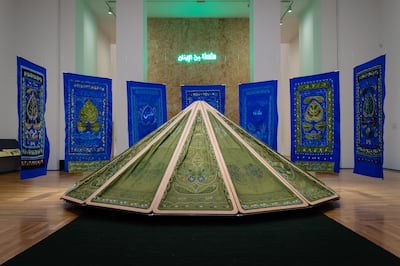 A night hour, as long as night by Mounira Al Solh (2023) on show at the National Museum Cardiff. Photo: Polly Thomas