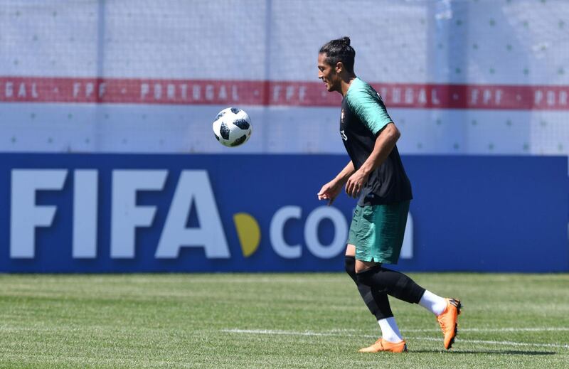 Portugal defender Bruno Alves during training in Kratovo, Moscow on June 17, 2018. Francisco Leong / AFP