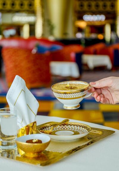 Liquid gold: the latest gold offering at Dubai's Burj Al Arab hotel. Jumeirah
