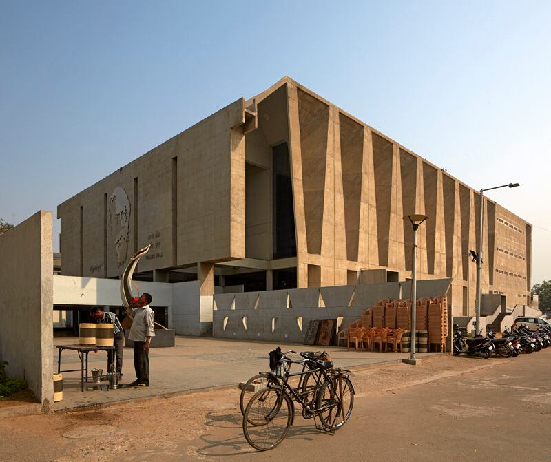 Tagore Memorial Hall in Ahmedebad is one of many buildings designed by the celebrated Indian architect Balkrishna Doshi. Getty Images