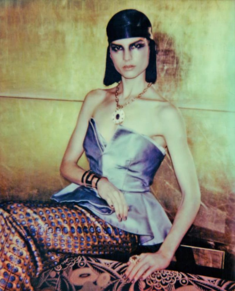 QUEEN OF THE NILE

Top, Reem Juan at Symphony. Trousers, Temperley. Headpiece, hairstylist's own. Necklace, Ashley Pittman; bangle, Hervé Van Der Straeten, both at Net-a-porter. Ring, stylist's own.