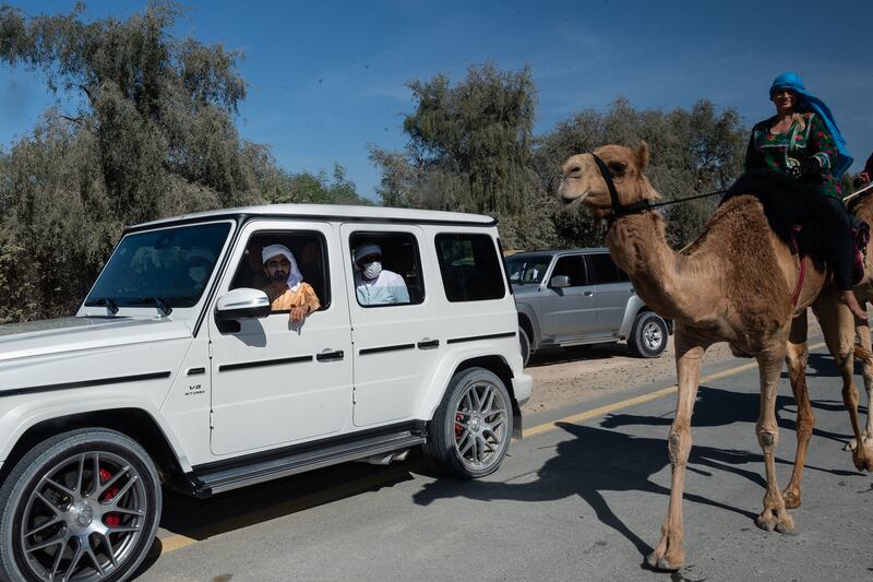 Sheikh Mohammed welcomes camel trekkers from 21 countries as they head to Expo 2020 Dubai.