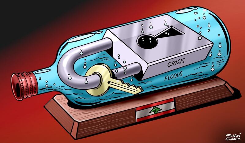 Our cartoonist Shadi Ghanim's take on the floods in Lebanon.
