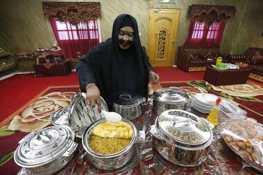 Salema Othman runs a food business from her home. Pawan Singh / The National 

