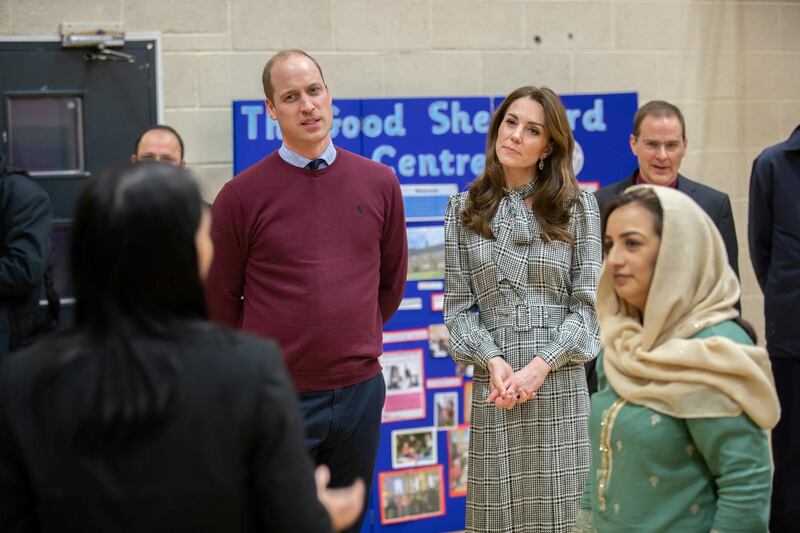 Britain's Prince William and Catherine, Duchess of Cambridge visit Khidmat Centre in Bradford, Britain January 15, 2020. Charlotte Graham/Pool via REUTERS  NO COMMERCIAL OR BOOK SALES