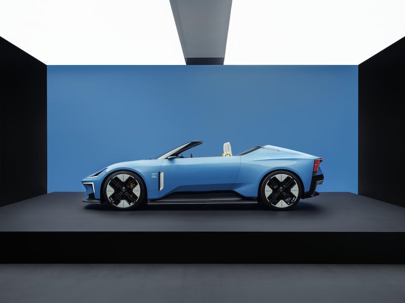 The Polestar 6 features 21-inch wheels.