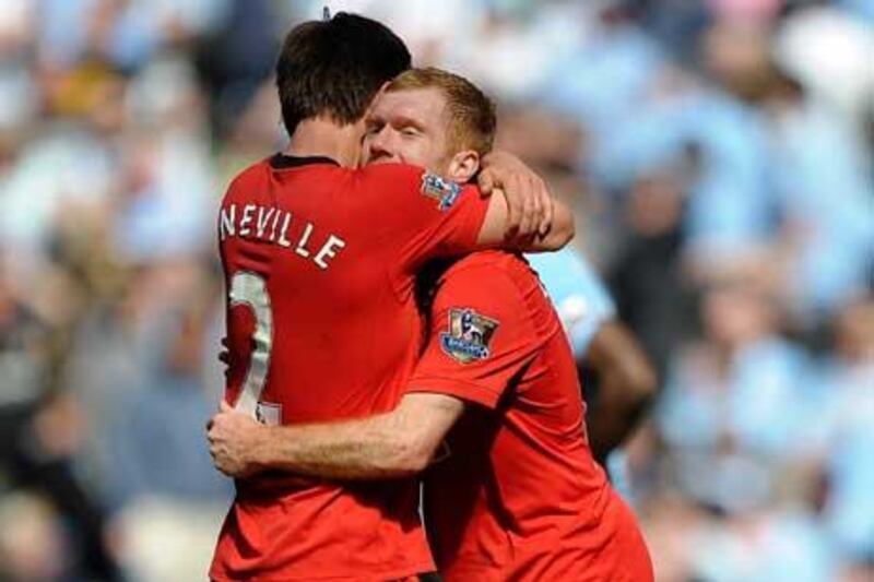 Patrick Vieira has respect for Paul Scholes, right, and the recently retired Gary Neville.