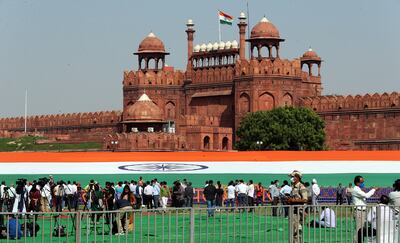 The 17th-century Red Fort in New Delhi, which was once the seat of Mughal power. EPA