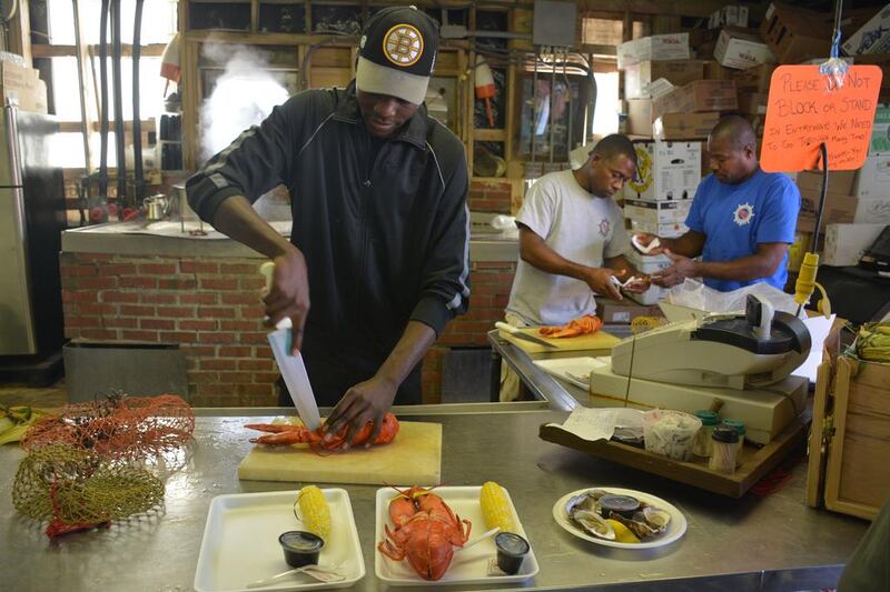 Young's Lobster Pound in Belfast, Maine. Photo by Rosemary Behan