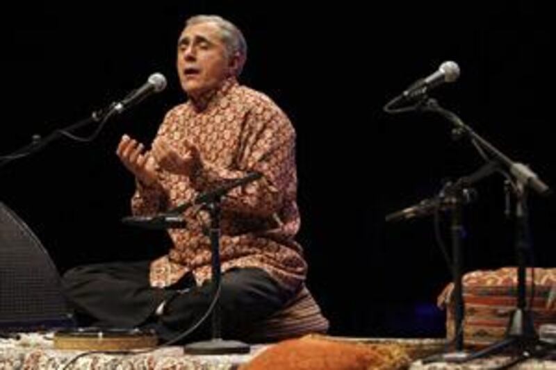 Alim Qasimov performs at the Cultural Foundation in Abu Dhabi.