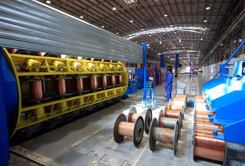 ABU DHABI - 29NOV2011 - Dubai Cable Company ( Ducab) in Jebel Ali Industrial Area yesterday in Dubai. Ravindranath K / The National
