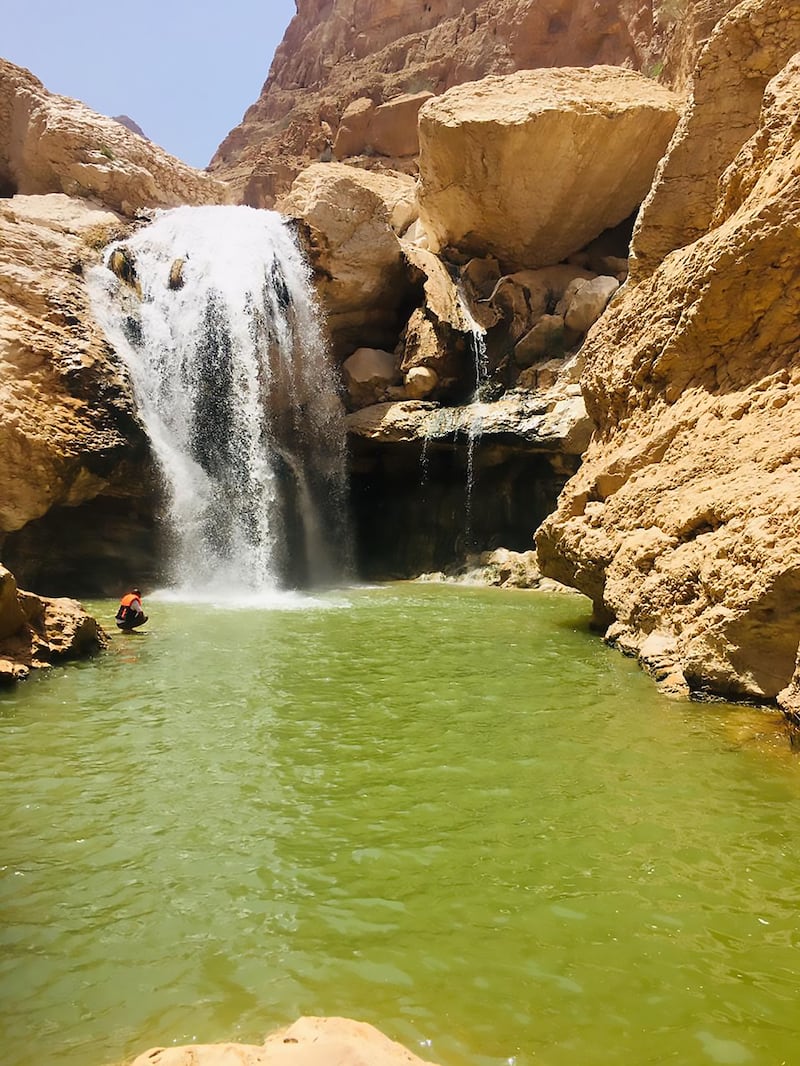 Waterfalls in Wadi Misfahat Abryeen. Photo: Saleh Al Shaibany