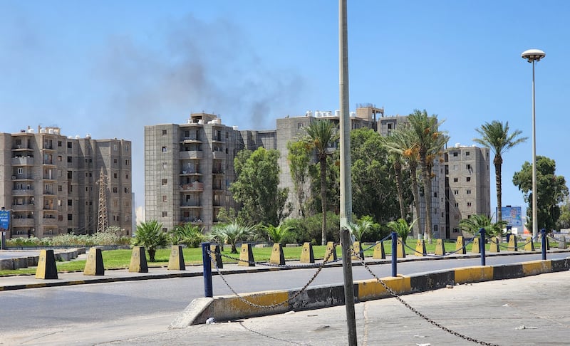 Fighting has left Tripoli completely deserted. AFP