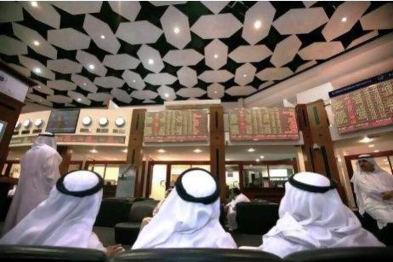 An average of 135,000 shares a day were traded on the Dubai Financial Market in the past 12 months. Nicole Hill / The National