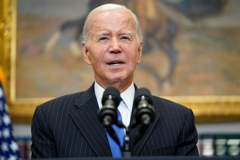 President Joe Biden has said the US will offer 'all appropriate means' of support for Israel after the attack by Hamas. AP