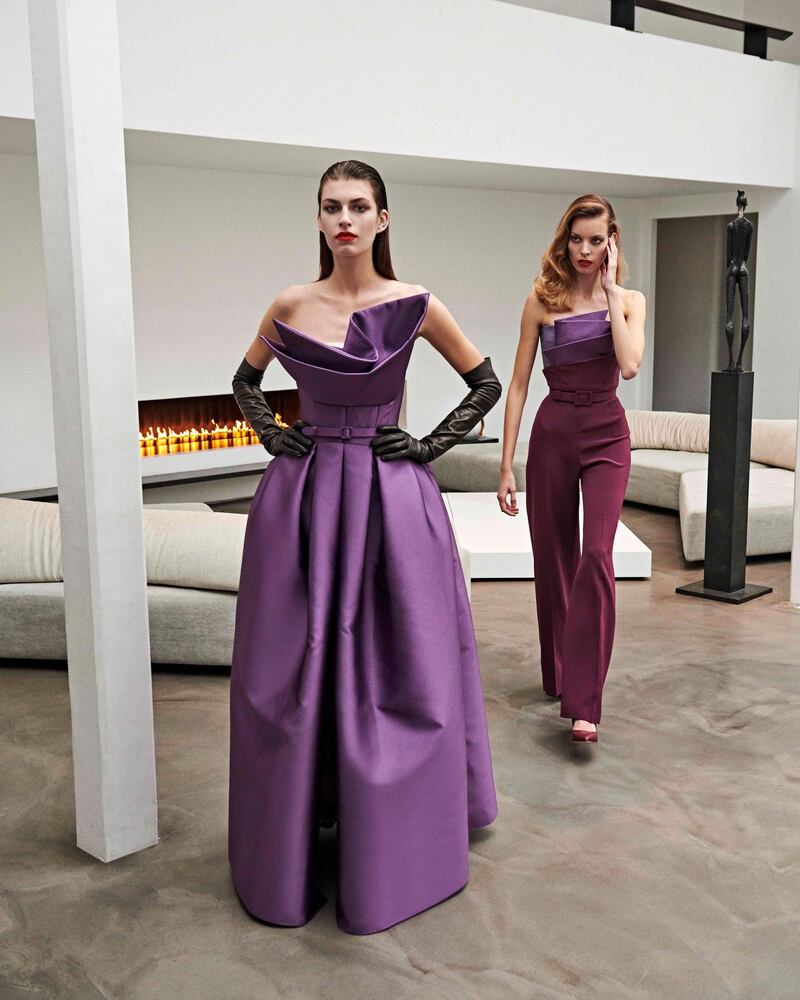 Looks from Azzi & Osta’s autumn/winter 2021 collection, now available for pre-order online. Courtesy Azzi & Osta