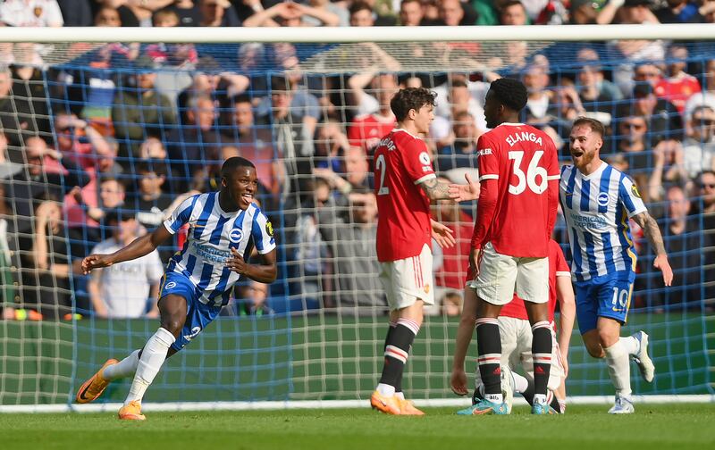 Moises Caicedo 7 - A powerful drive from range fired Brighton into the lead as Caicedo reacted quickly to a ball bouncing out from the Manchester United box and had one thing in his mind. Getty