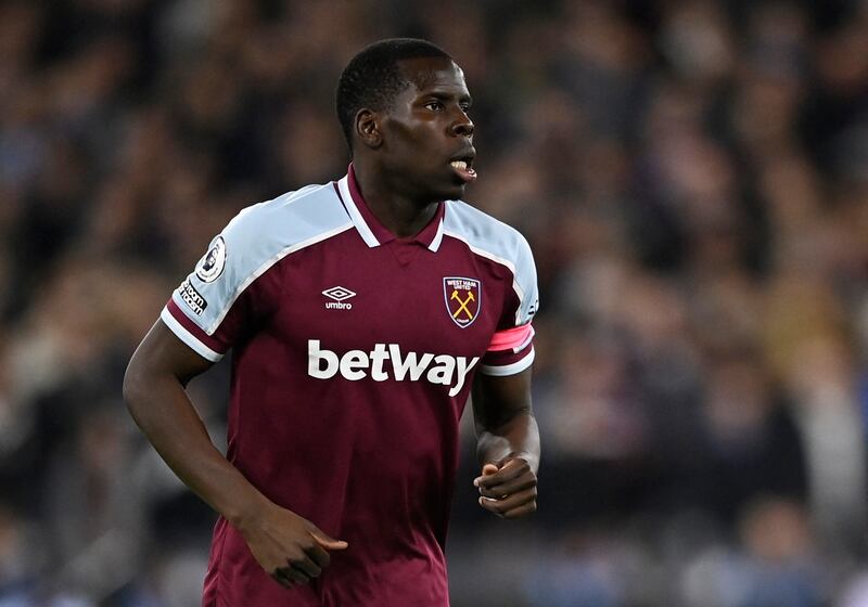 Kurt Zouma in action for West Ham against Watford. Reuters