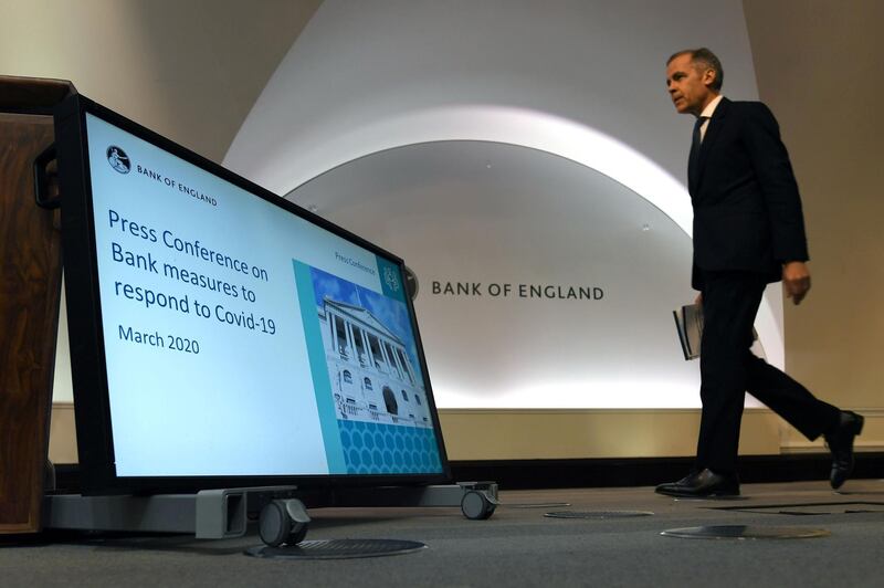 Mark Carney, Governor of the Bank of England (BOE) arrives to a news conference at Bank Of England in London, Britain March 11, 2020. Peter Summers/Pool via REUTERS